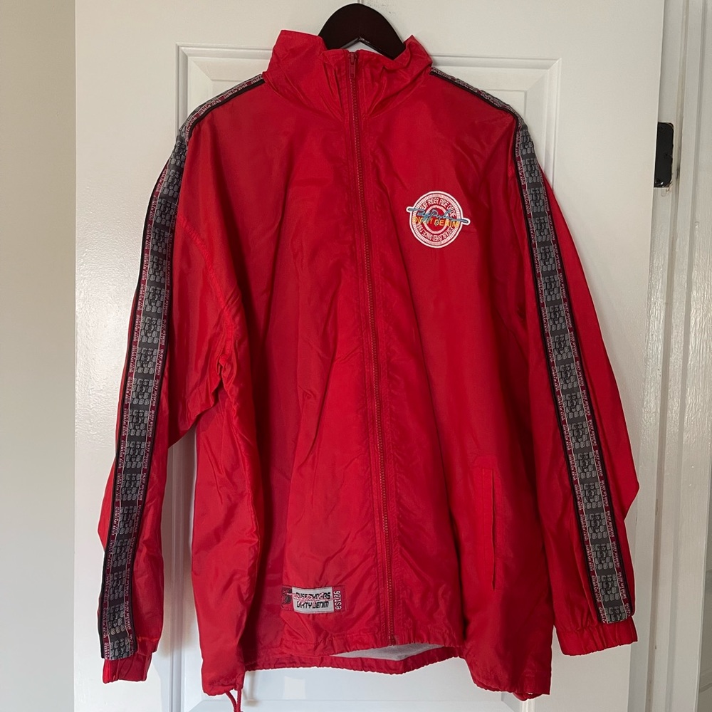 Dmx Ruff Ryders wind breaker red size large - Picture 2 of 6